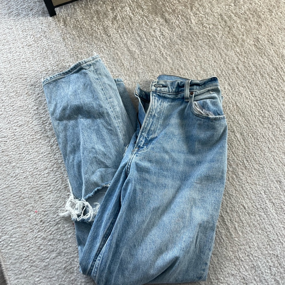 Abercrombie & Fitch Light Blue Straight Leg Jeans